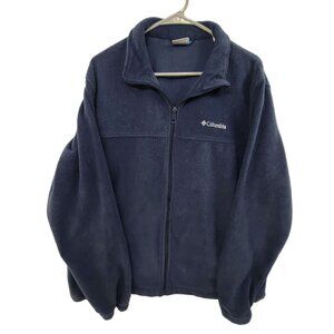 Columbia Men's Long Sleeve Zip Up  Fleece Jacket Blue Size XL